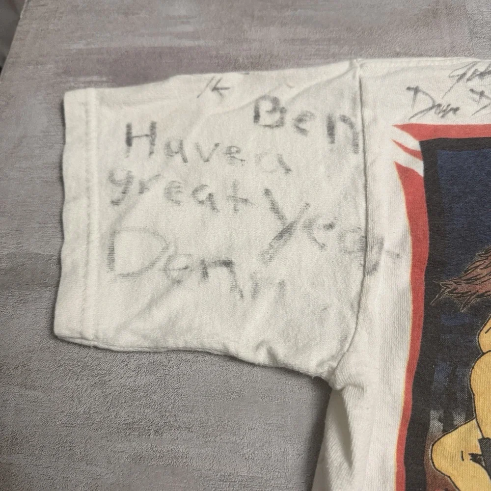 Signed Wes Hurst Memorial Central‎ Arizona Raceway Harley Davidson T-Shirt Youth